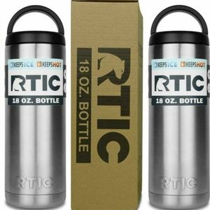 (2 Pack) RTIC Double Wall Vacuum Sealed 18oz Bottle Gen1, Keeps Hot/Cold -NEW IB